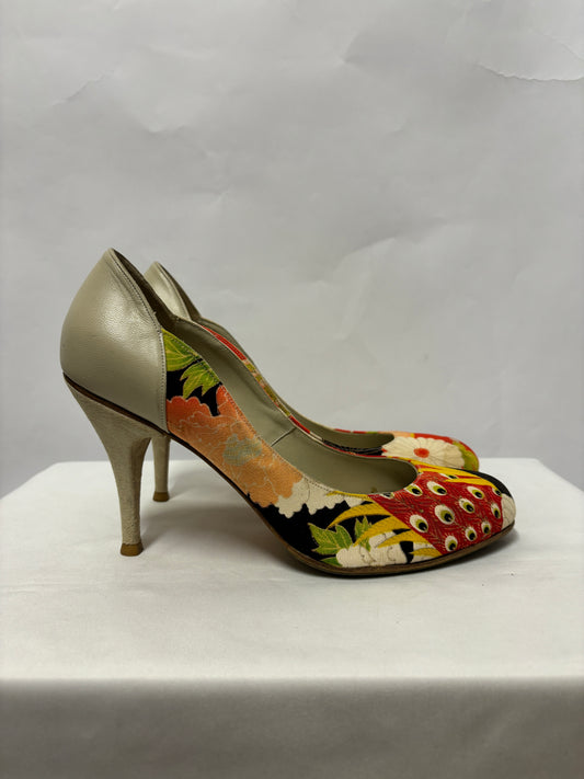 Hetty Rose Red and Yellow Kimi Bespoke Heels 7