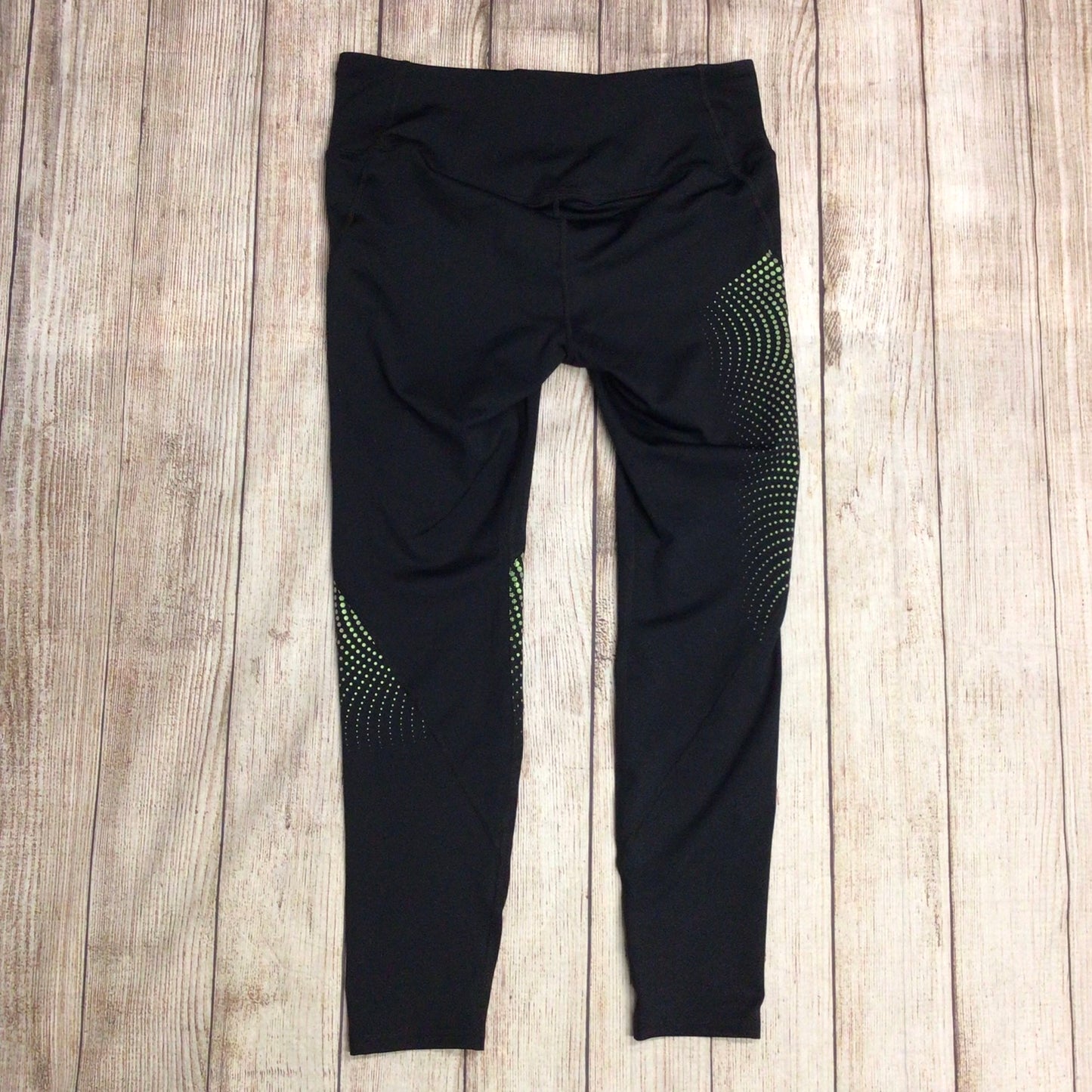 Under Armour Heatgear Black & Green Leggings Size XL