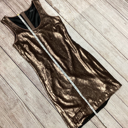 Sand Copenhagen Bronze Gold Sequin Party Dress Size 36 (UK 8)