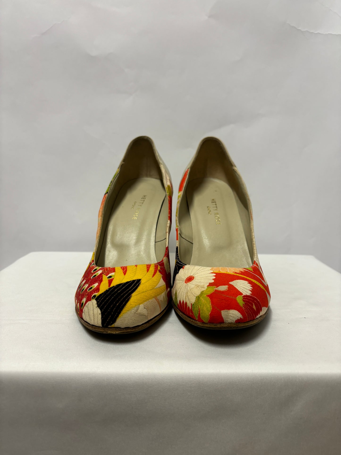 Hetty Rose Red and Yellow Kimi Bespoke Heels 7