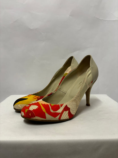 Hetty Rose Red and Yellow Kimi Bespoke Heels 7