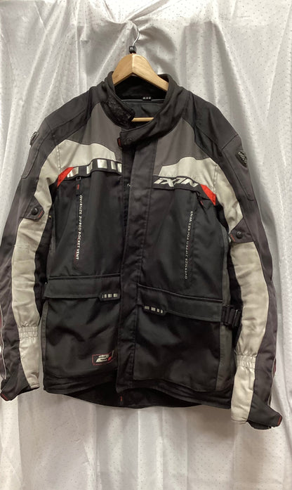 Ixon Motorbike Jacket Size 2xl Black and Grey