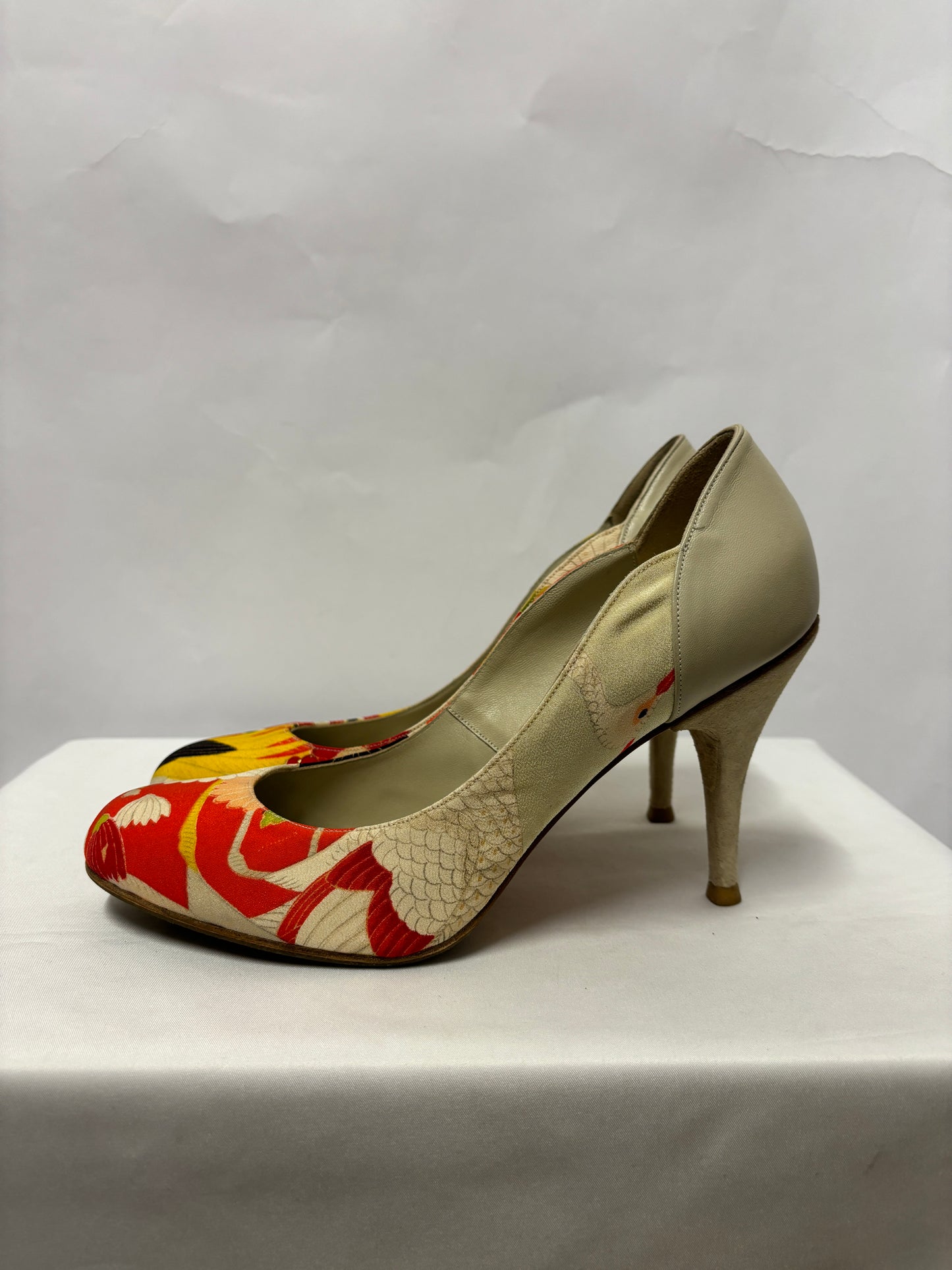 Hetty Rose Red and Yellow Kimi Bespoke Heels 7