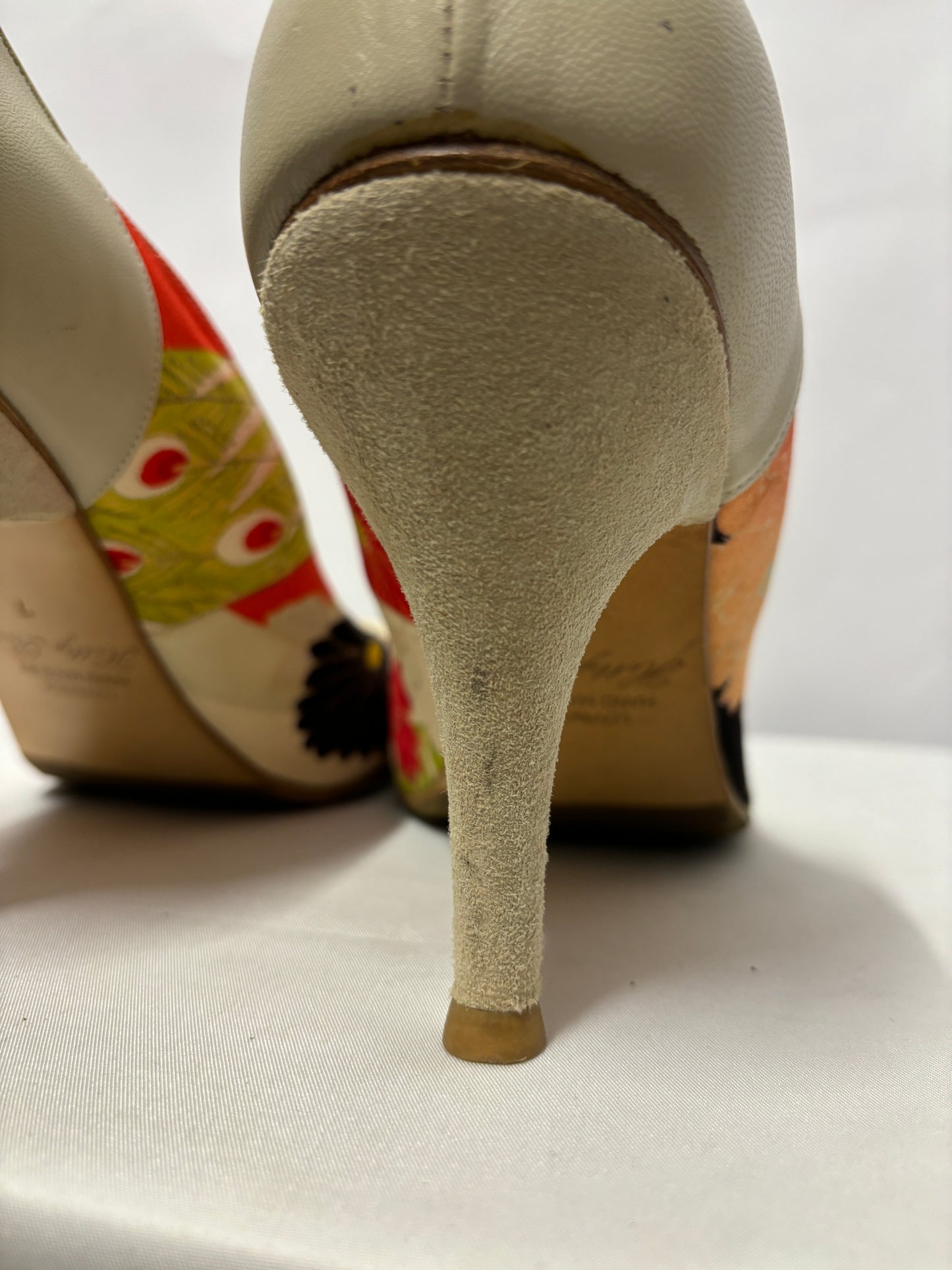 Hetty Rose Red and Yellow Kimi Bespoke Heels 7