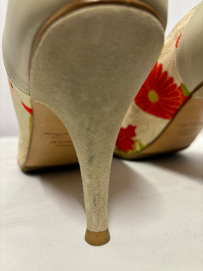 Hetty Rose Red and Yellow Kimi Bespoke Heels 7