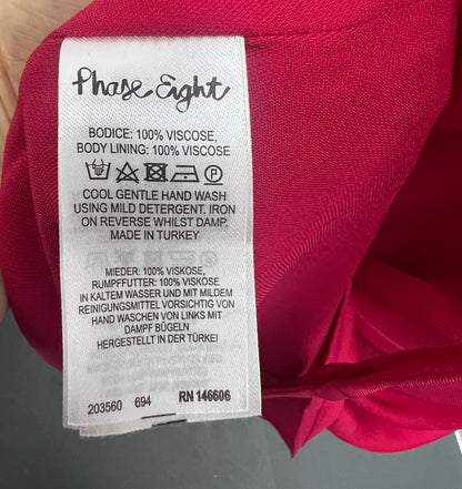 Phase Eight Pink Midi Dress Size 18 BNWT