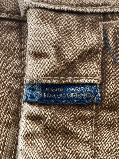 Marithe Francois Girbaud Brown Denim Trousers Size 10/12