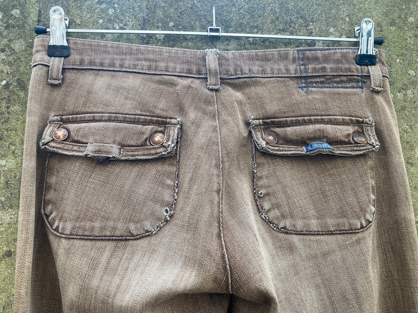 Marithe Francois Girbaud Brown Denim Trousers Size 10/12