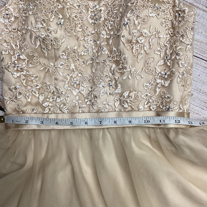 Morilee By Madeline Gardner Champagne Prom Dress Size 10