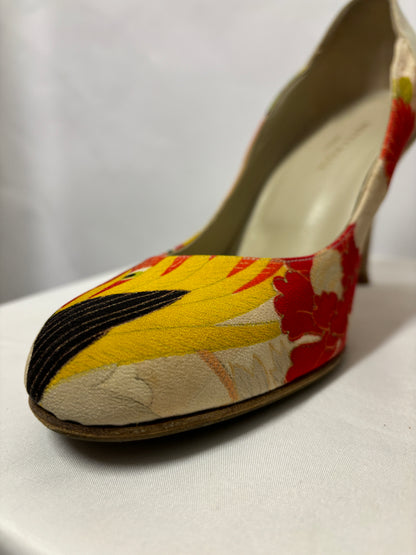 Hetty Rose Red and Yellow Kimi Bespoke Heels 7