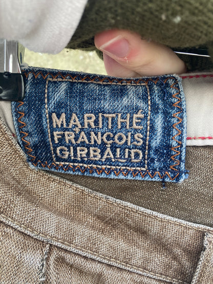Marithe Francois Girbaud Brown Denim Trousers Size 10/12