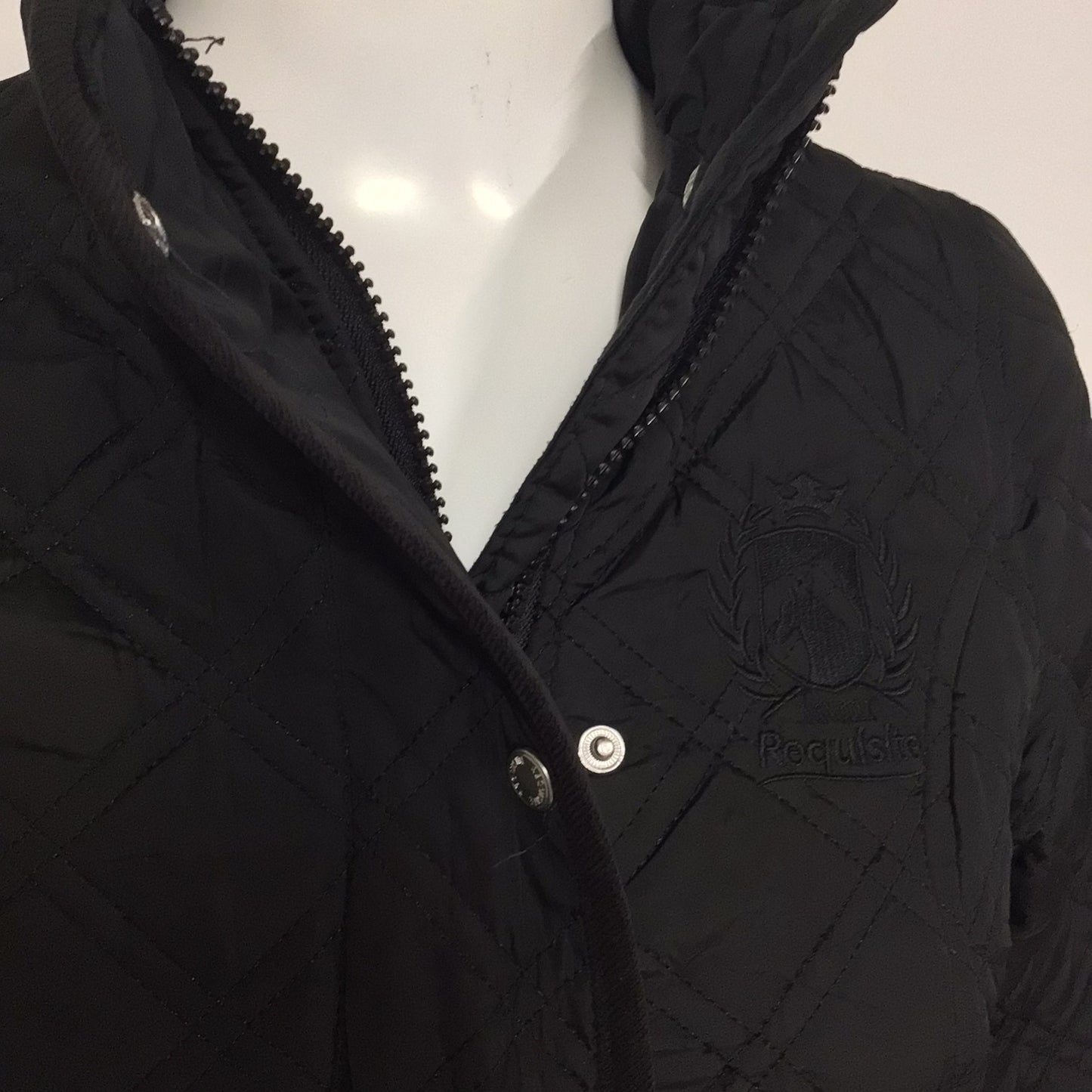 Requisite Black Quilted Jacket Size 8