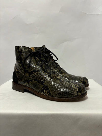 Chapter 2 Green and Black Snake Print Wren Boots 6