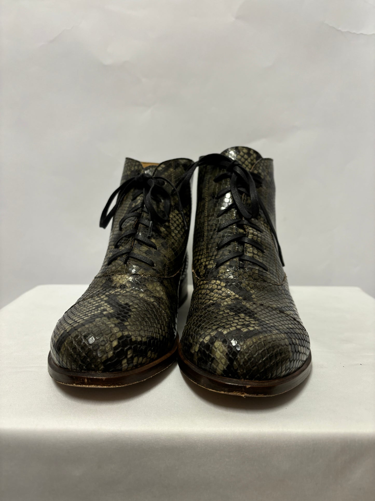 Chapter 2 Green and Black Snake Print Wren Boots 6