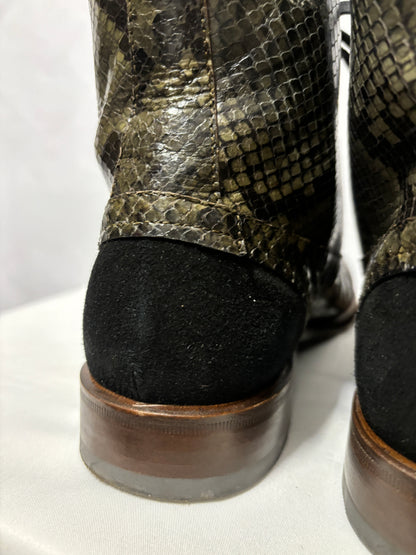 Chapter 2 Green and Black Snake Print Wren Boots 6