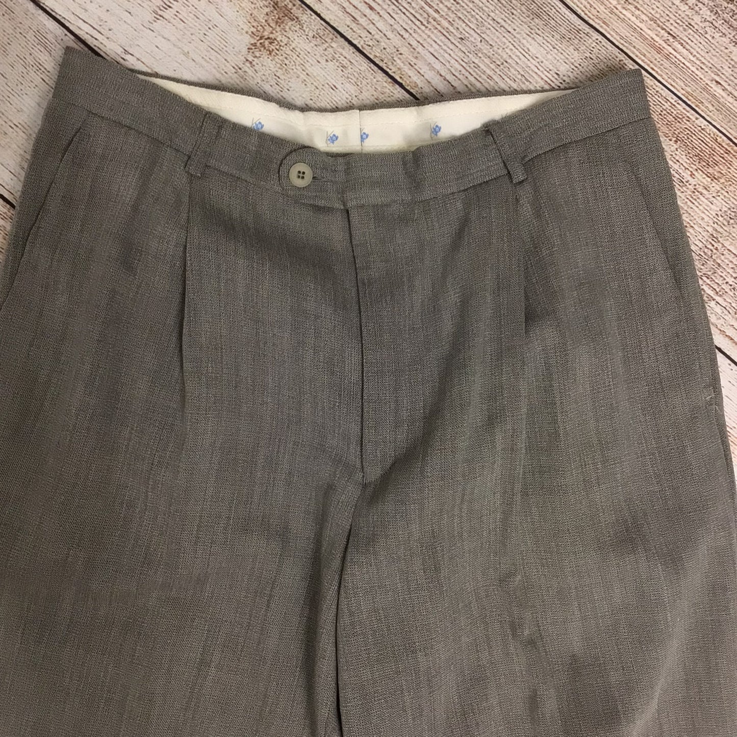Kenzo Homme Grey Trouser Suit 2 Piece 100% Wool Size 50