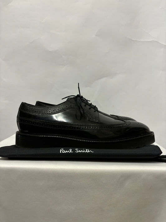 Paul Smith Black Patent Leather Brogues 9