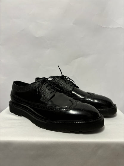 Paul Smith Black Patent Leather Brogues 9