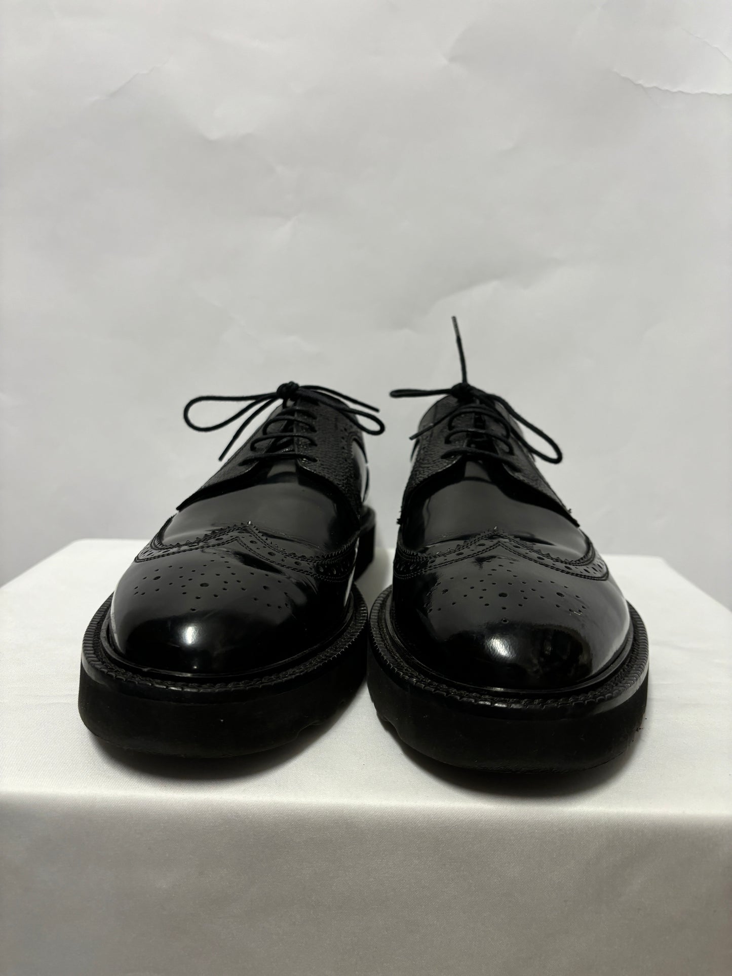 Paul Smith Black Patent Leather Brogues 9