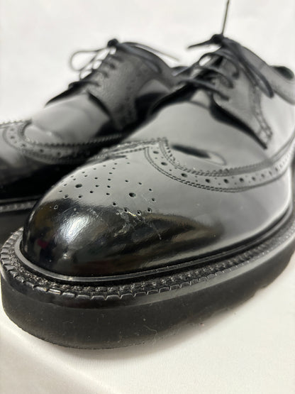 Paul Smith Black Patent Leather Brogues 9