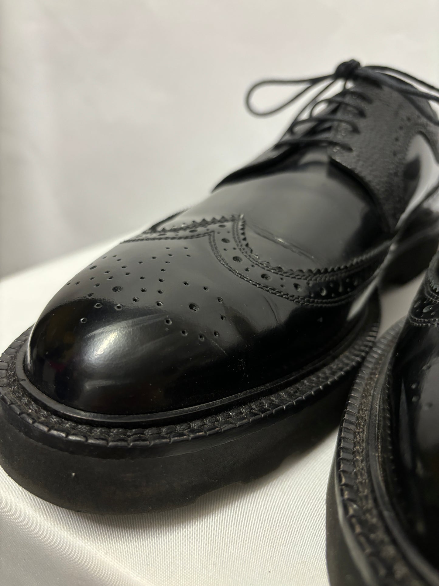 Paul Smith Black Patent Leather Brogues 9