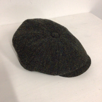 Failsworth Carloway Green Harris Tweed 100% Wool Flat Cap Size 7 1/8 inch (58cm)