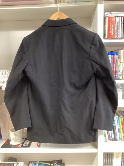1950s Black 2 Piece Dinner Suit Jacket 40" Trousers 36"