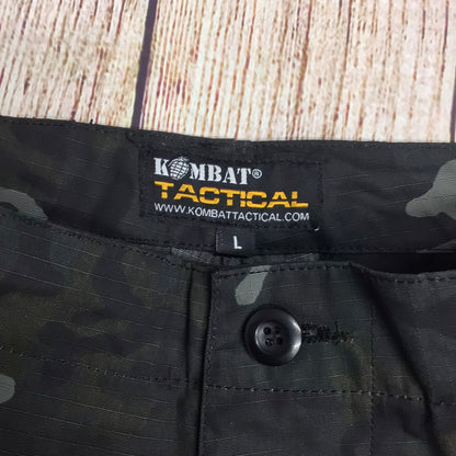 BNWT Kombat Tactical ACU Black Camo Shorts Size L