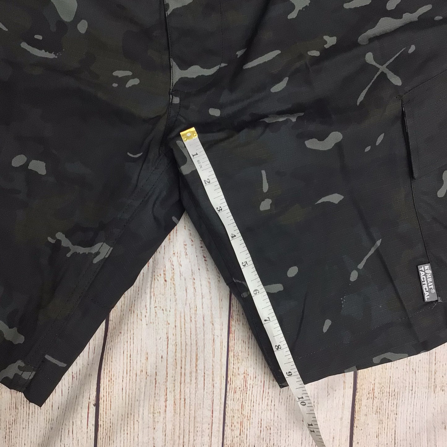 BNWT Kombat Tactical ACU Black Camo Shorts Size L