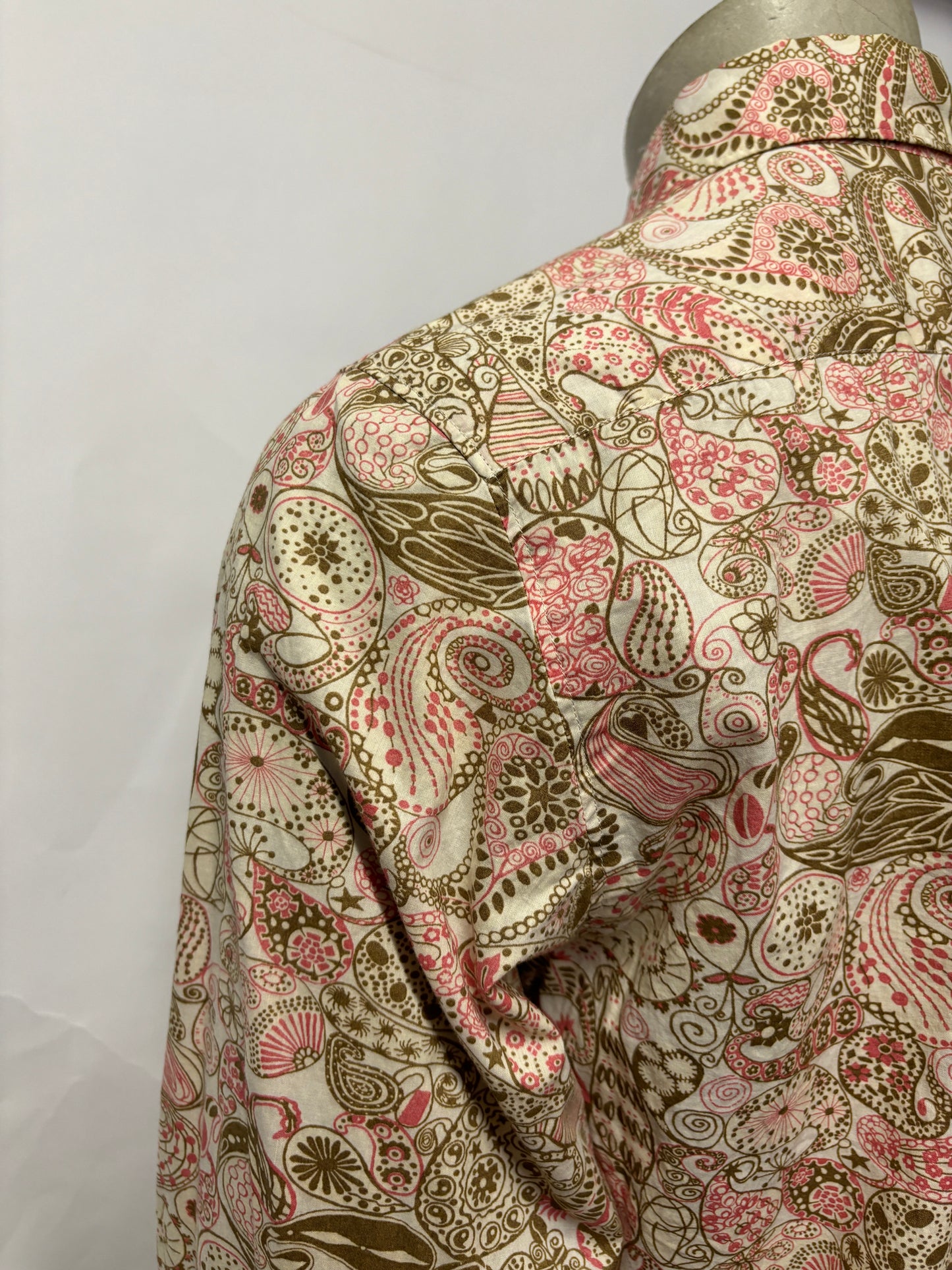 A.P.C Pink Floral Cotton Blouse 10