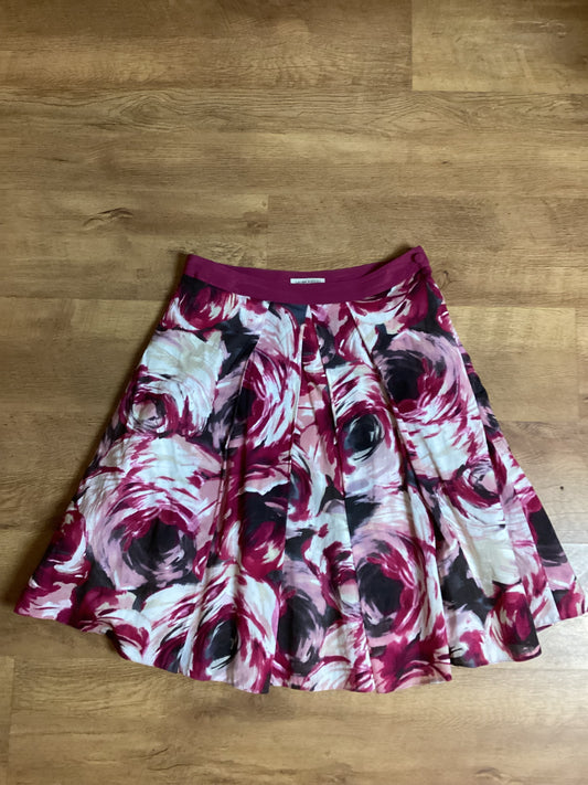 Laura Ashley 100% Cotton Roses Skirt Size 14