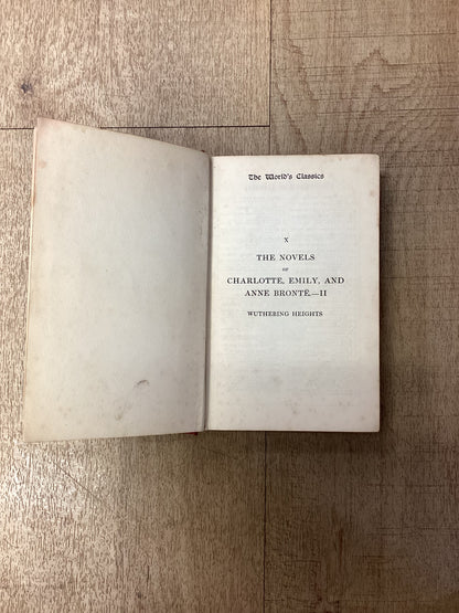 Wuthering Heights, Emily Brontë, Hardback World's Classics, 1907