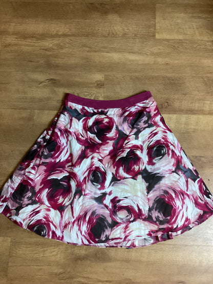 Laura Ashley 100% Cotton Roses Skirt Size 14