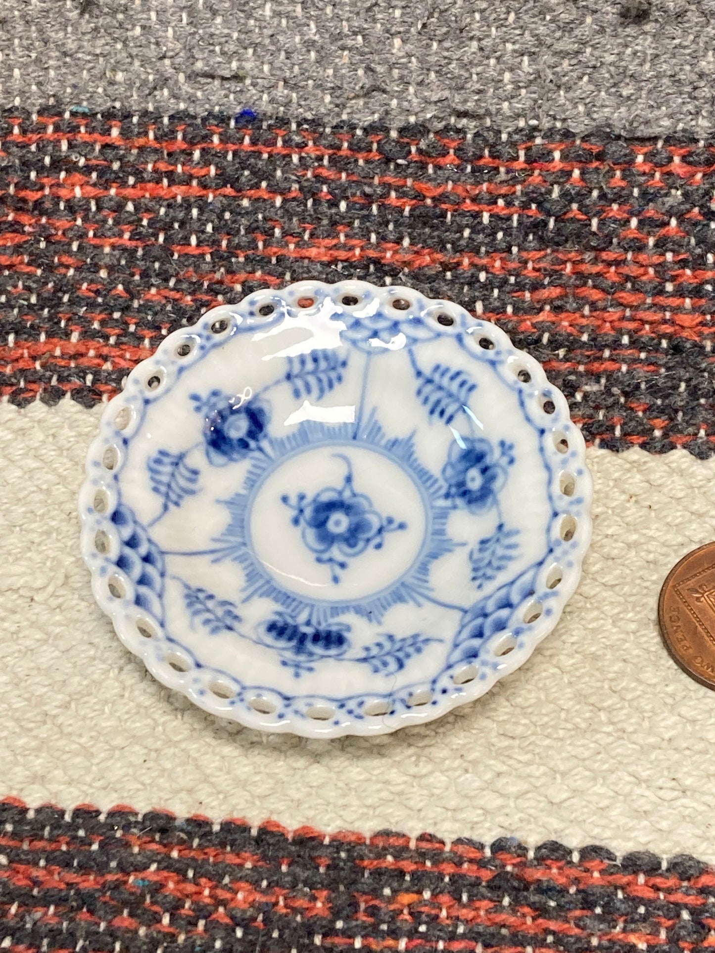 Royal Copenhagen Blue Fluted Butter Pat Plate