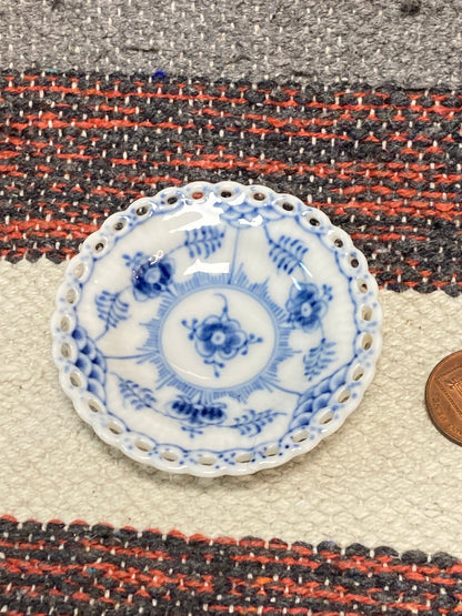 Royal Copenhagen Blue Fluted Butter Pat Plate