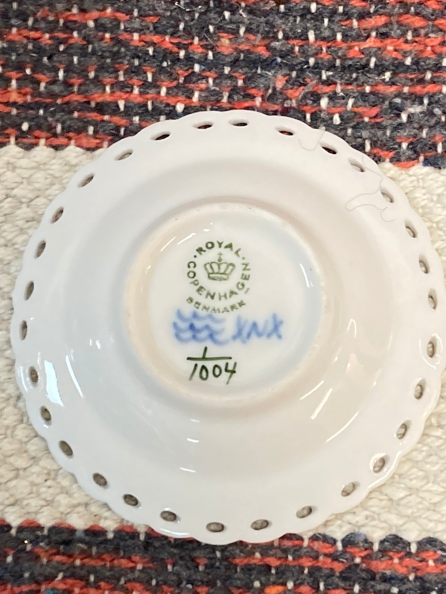 Royal Copenhagen Blue Fluted Butter Pat Plate