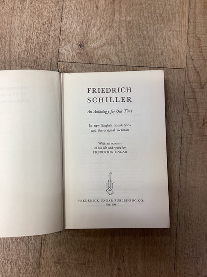 An Anthology for Our Time, Friedrich Schiller, Hardback 1959