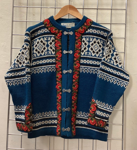 Vintage Siril Norwegian Wool Cardigan size S