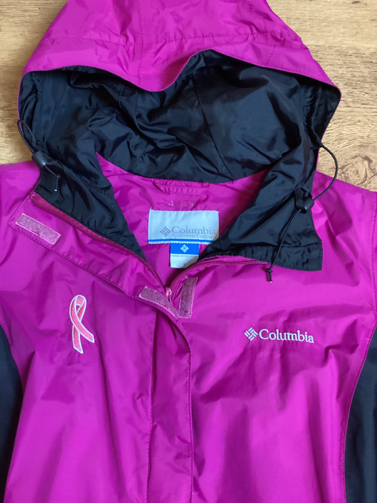 Columbia Pink Windbreaker Jacket Size S
