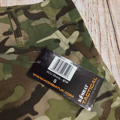 BNWT Kombat Tactical ACU Green Terrain Pattern Camo Shorts Size S