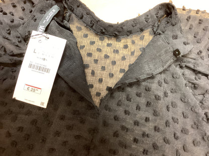 BNWT Zara Black Polka Dot Puff Sleeve Blouse RRP £22 Size L