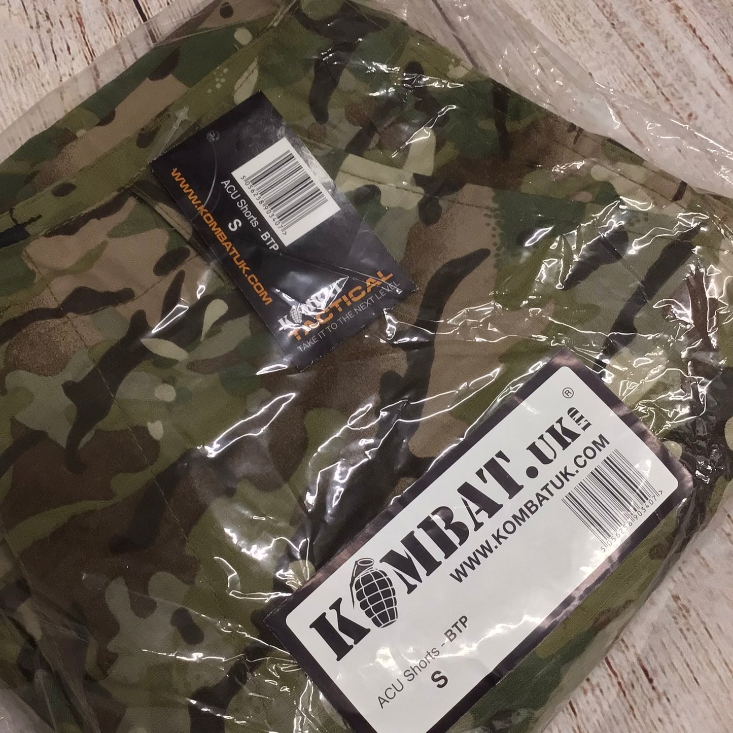 BNWT Kombat Tactical ACU Green Terrain Pattern Camo Shorts Size S