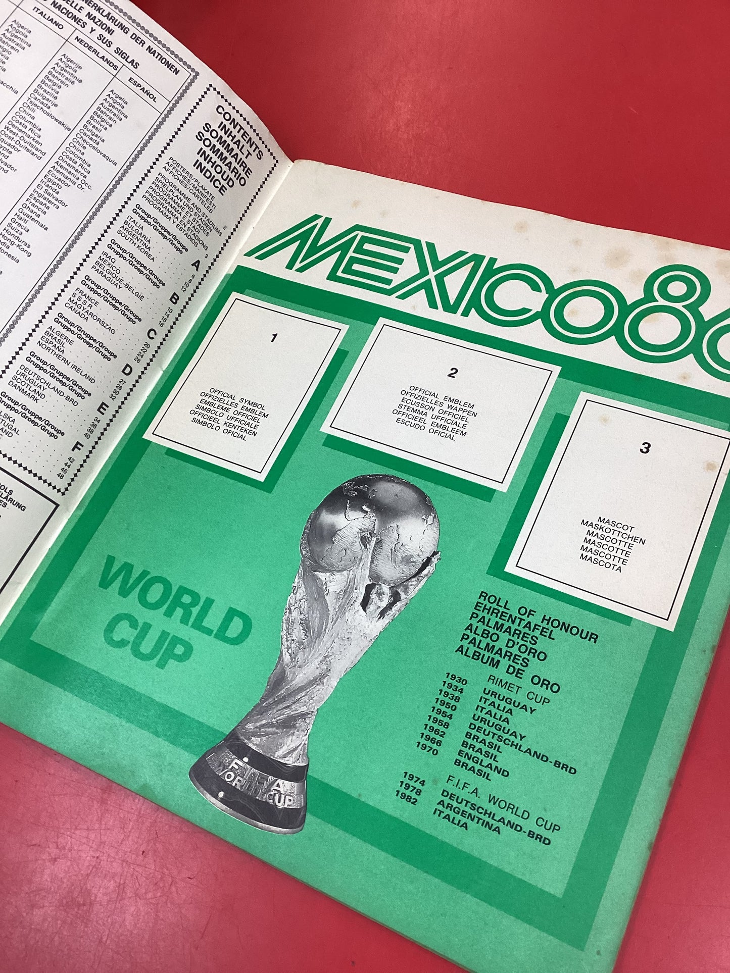 Mexico World Cup 1986 Panini Sticker Album EMPTY