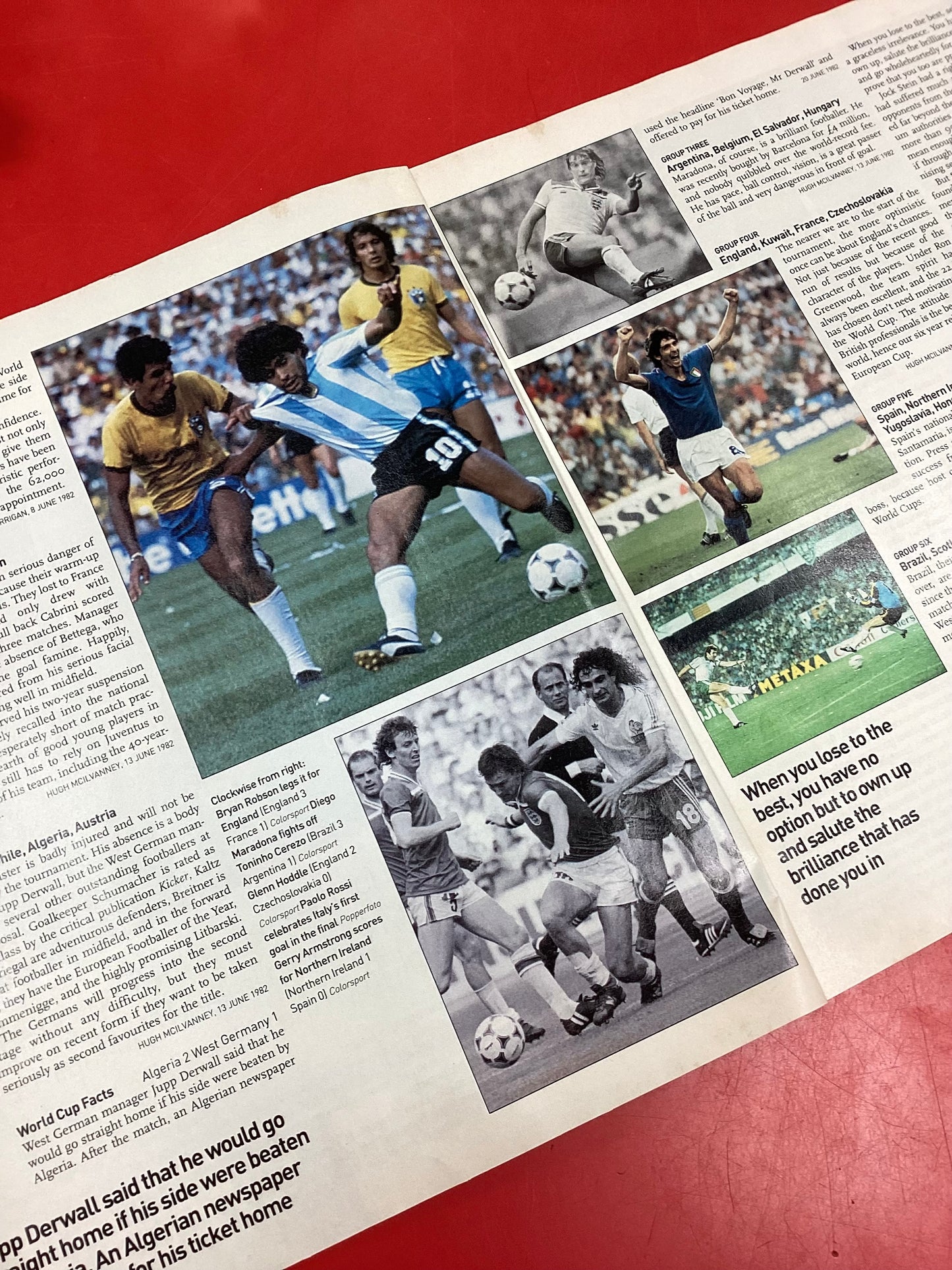 The Observe: World Cup Stories 74/ 78 / 82 / 86 / 90 / 94