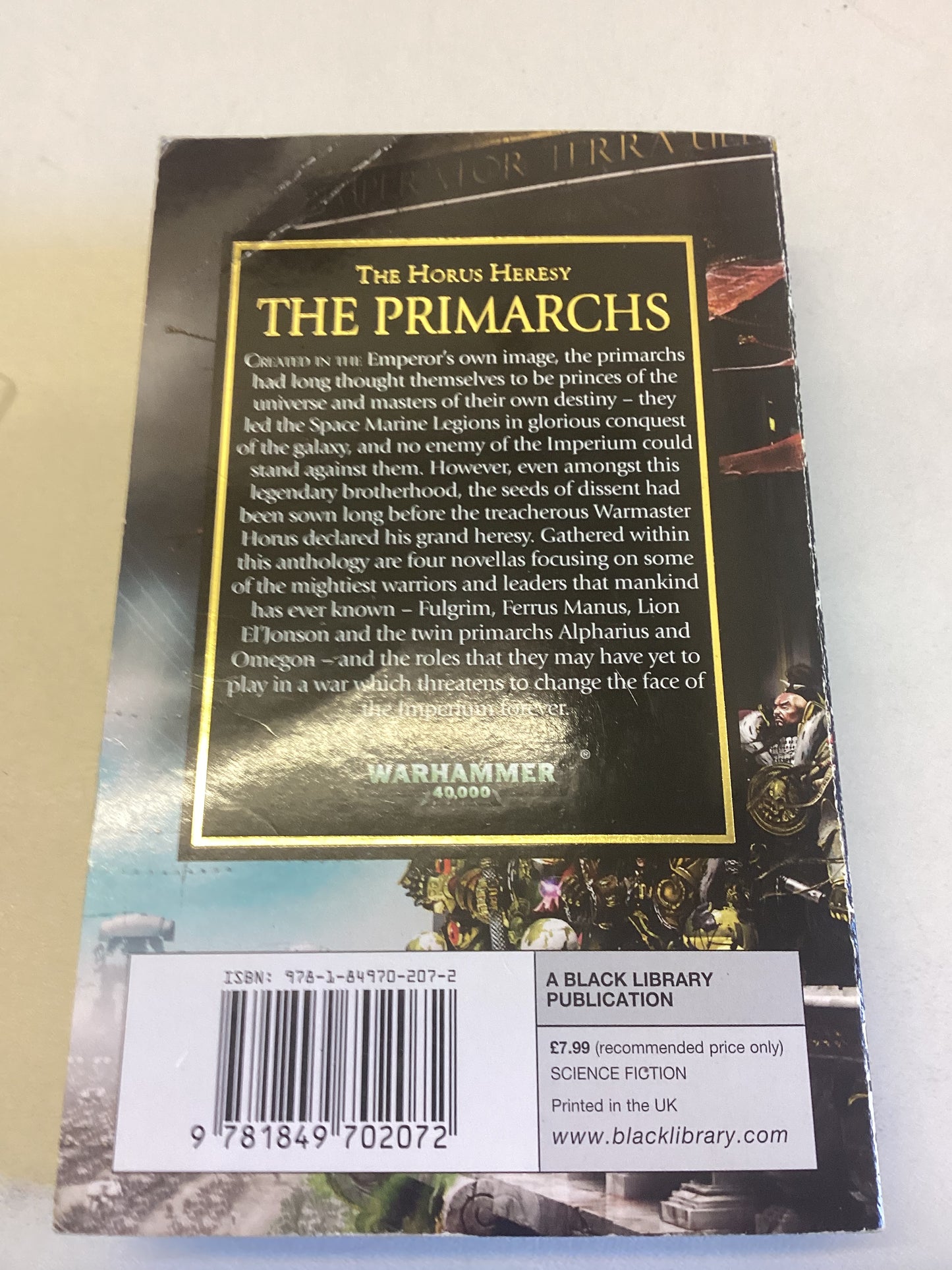 The Primarchs The Horus Hersey Edited By Christian Dunn