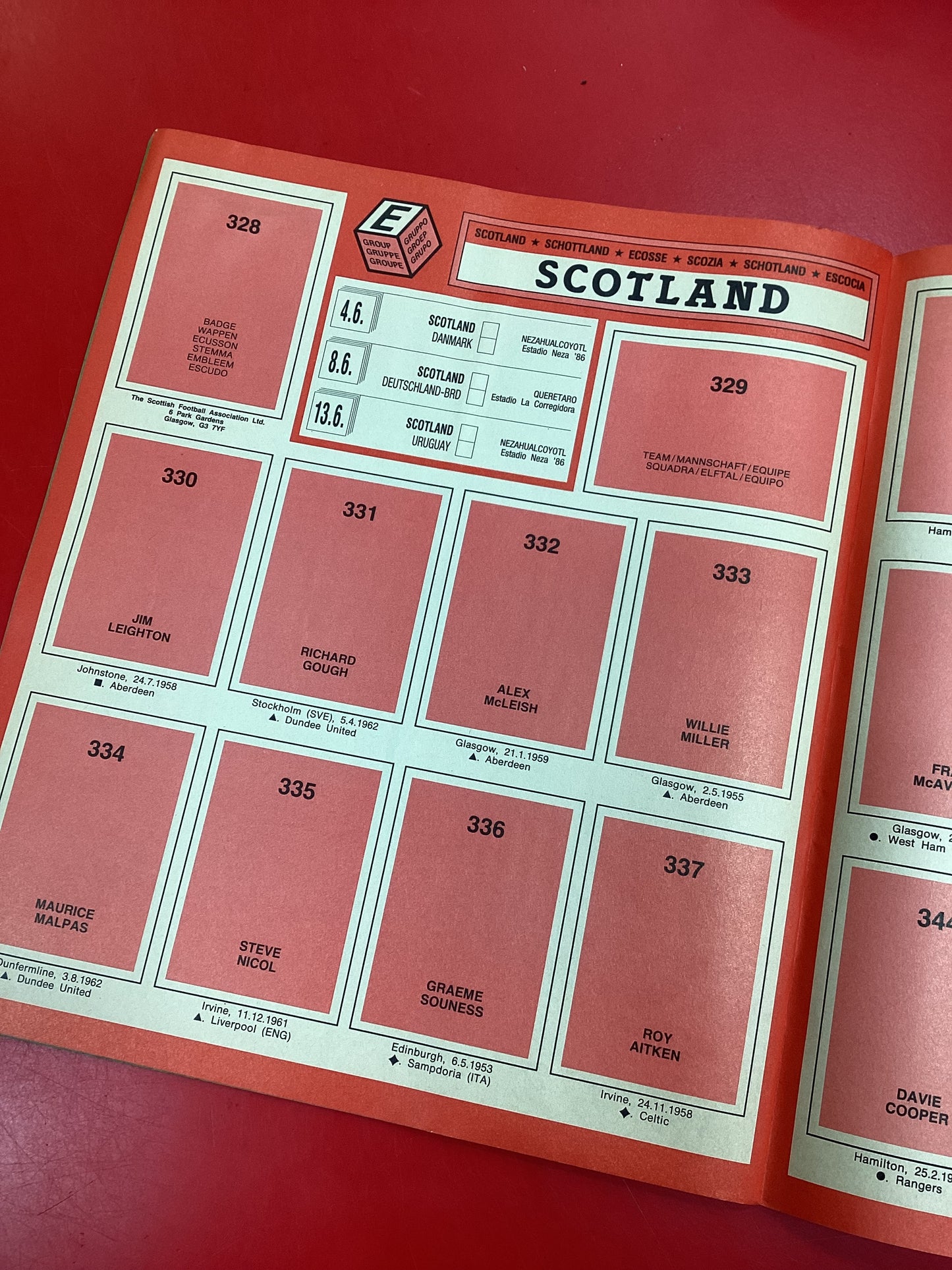 Mexico World Cup 1986 Panini Sticker Album EMPTY