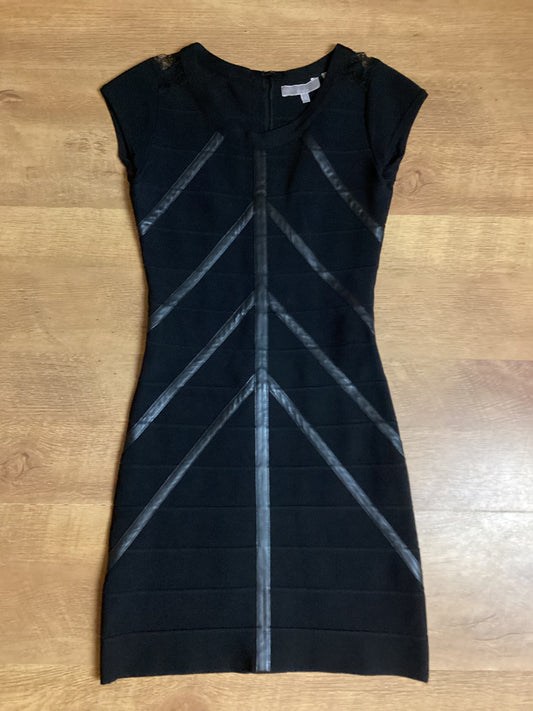 Stretta Black Bandage Dress Size S