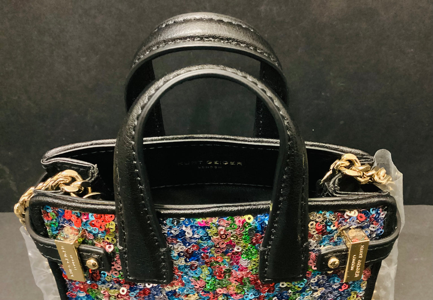 NEW Kurt Geiger Multicolour Sequins Mini Bag