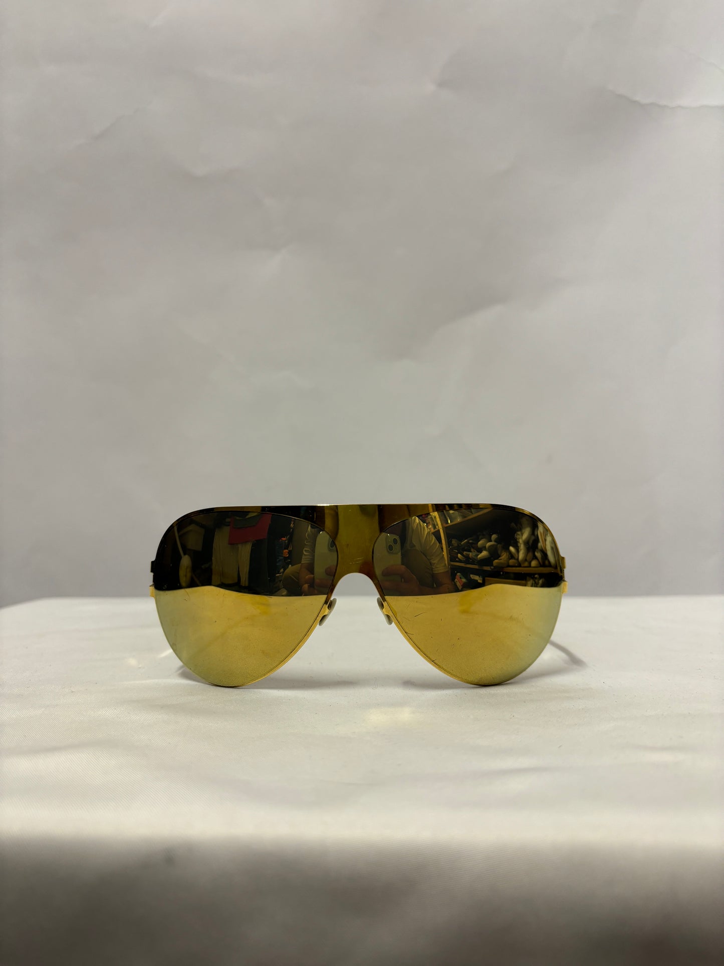 Mykita and Bernhard Willhelm Gold Franz Sunglasses