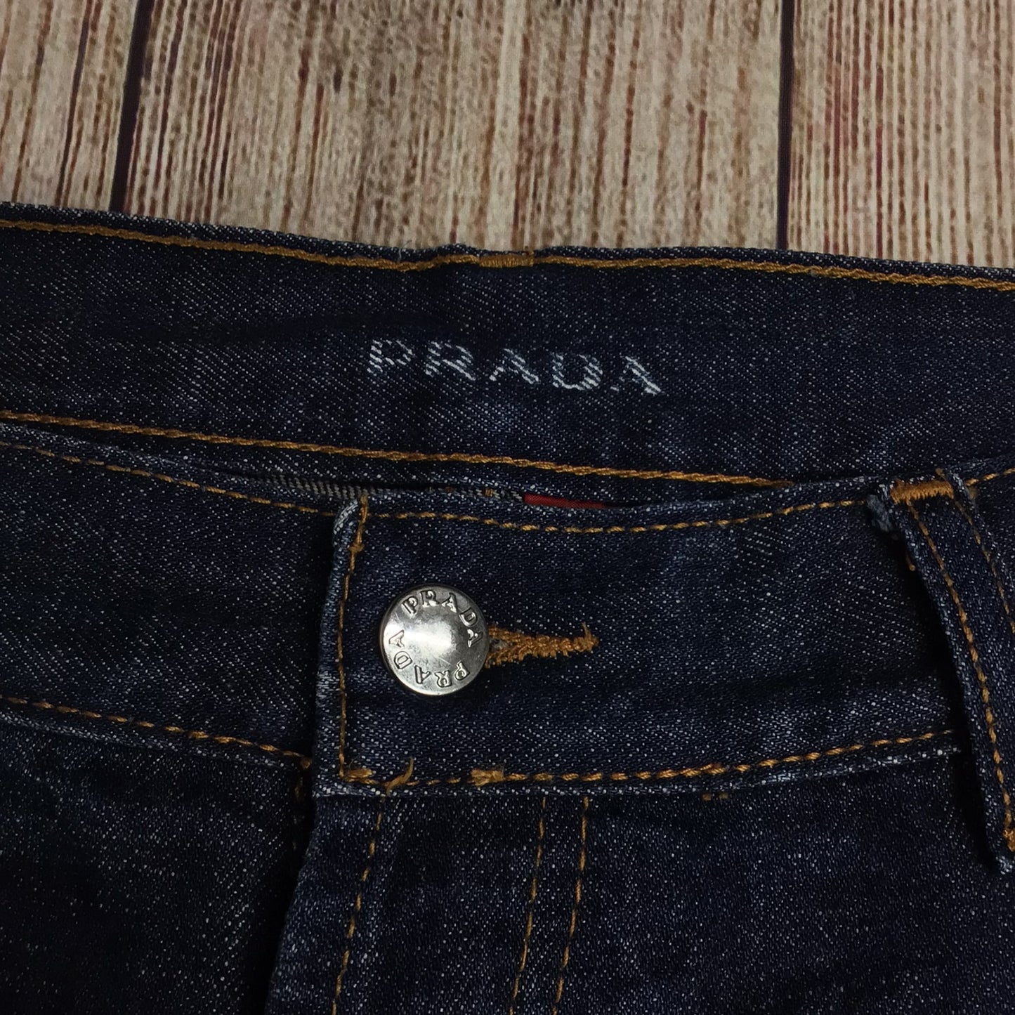 Prada Dark Blue Classic Fit 100% Cotton Jeans 0120-559-914 Size W38